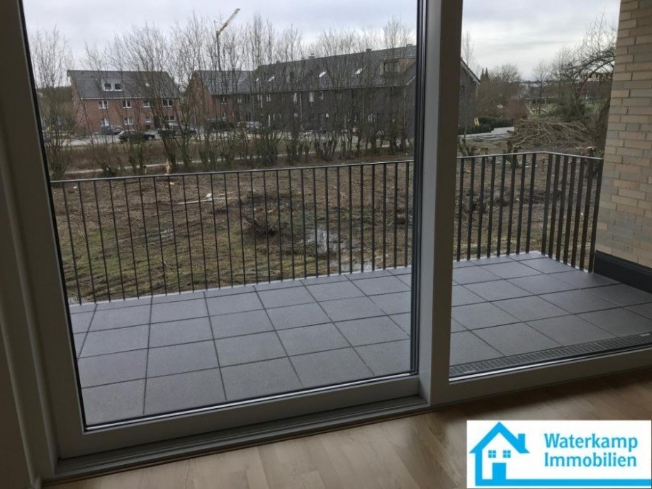 Blick aus dem WZ Etagenwohnung M�nster-Mecklenbeck