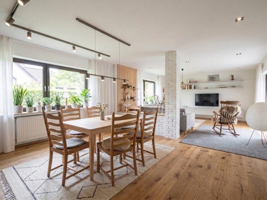03 Wohnen-Essen (EG, KI bearbeitet) Einfamilienhaus Nordwalde
