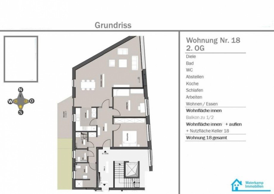 20160826 Whg Nr. 18, 2. OG Etagenwohnung Greven