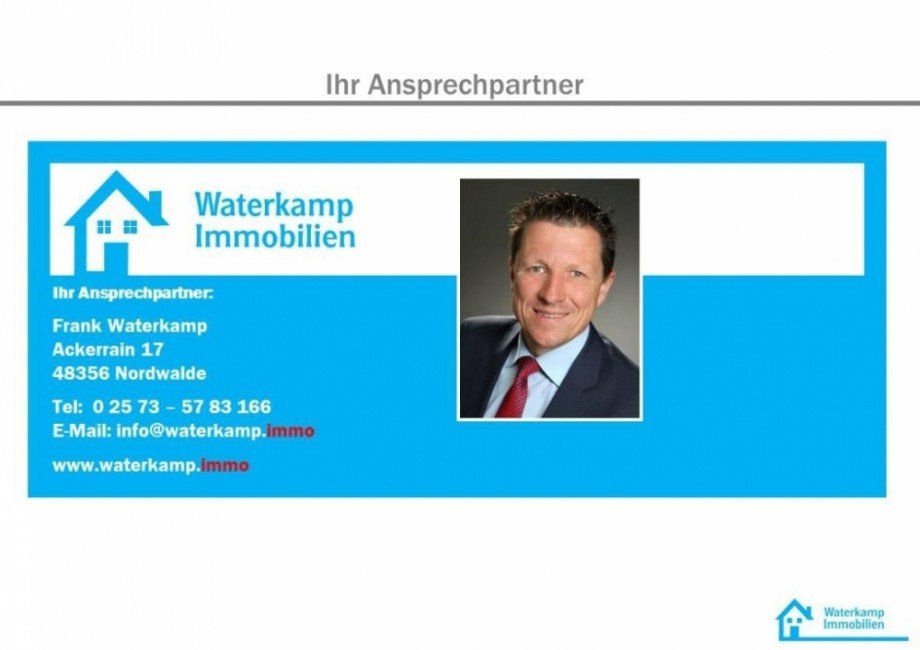 Ihr Ansprechpartner Frank Waterkamp V-2 Doppelhaush�lfte Nordwalde