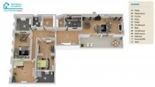 Wohnung (OG, Welle 16) Wohn- u. Gesch�ftshaus im Speckg�rtel von M�nster