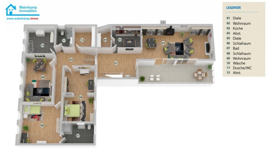 Wohnung (OG, Welle 16) Wohn- / Gesch�ftshaus Nordwalde