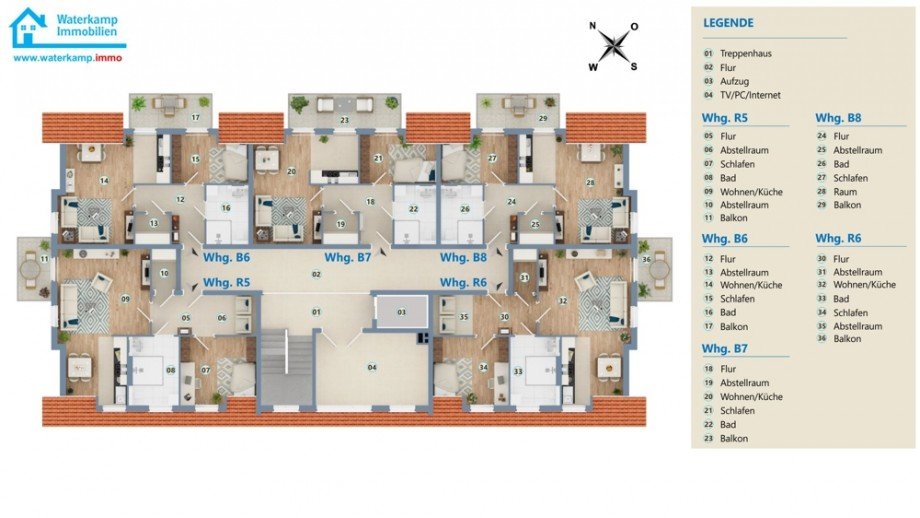 Dachgeschoss Grundriss Mehrfamilienhaus Nordwalde