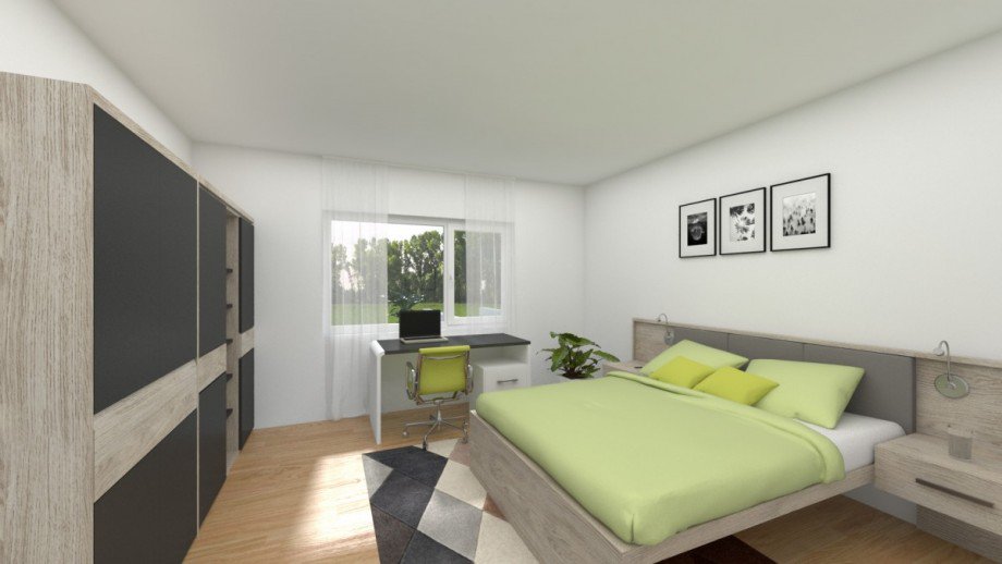 Schlafzimmer 3-D EG Einfamilienhaus Nordwalde