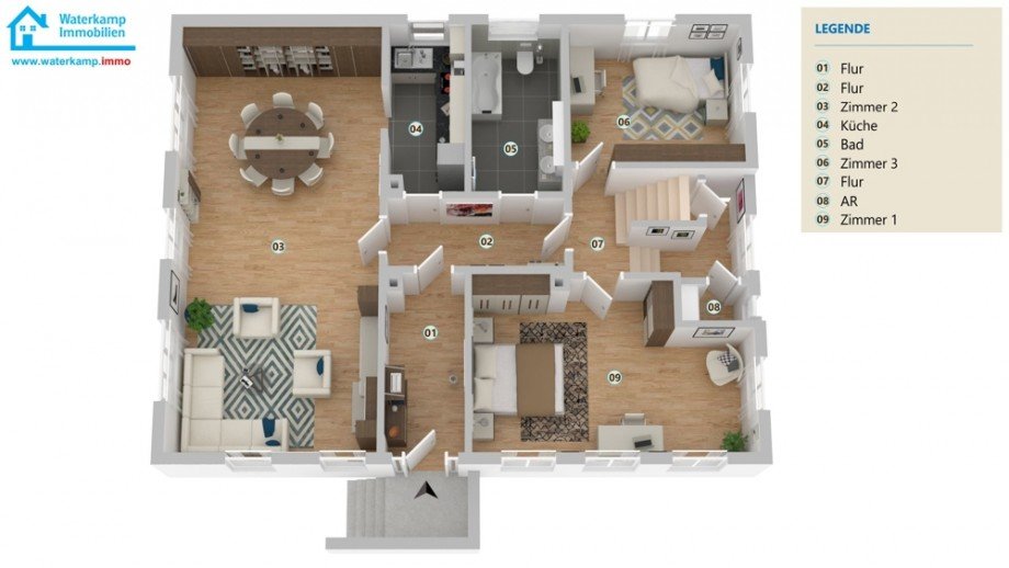 Grundriss EG Einfamilienhaus Nordwalde