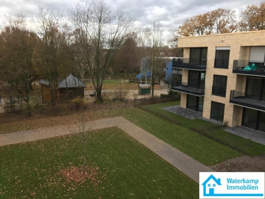 Innenhof Richtung Kiga Erdgeschosswohnung M�nster-Mecklenbeck