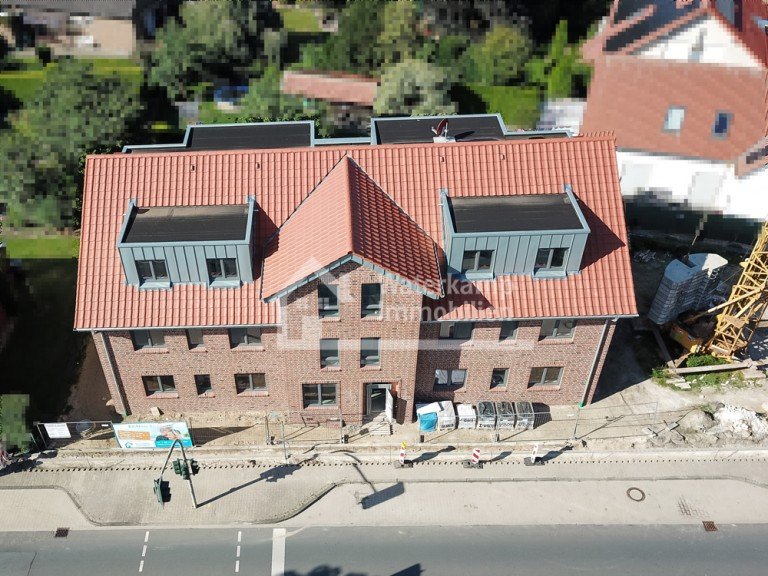 Luftaufnahme Vorderseite Nordwalde Etagenwohnung 3-Zi Wohnung mit S�d-West Ausrichtung in zentraler Lage von Nordwalde