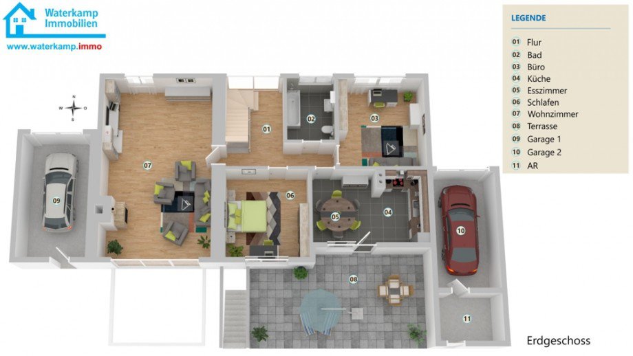 Grundriss EG Einfamilienhaus Nordwalde