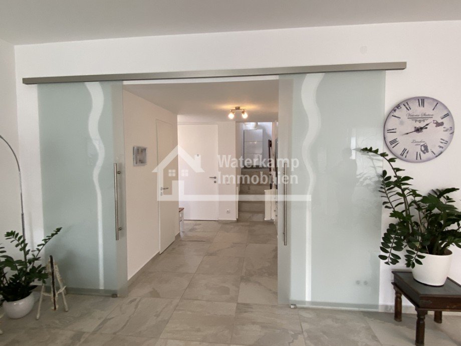 Schiebet�r Wohnzimmer Doppelhaush�lfte Nordwalde