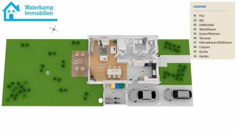 DH 1, Grundriss EG Doppelhaush�lfte Nordwalde
