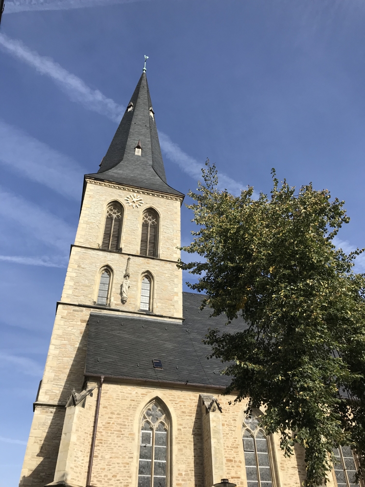 Blick zur Kirche Etagenwohnung Nordwalde