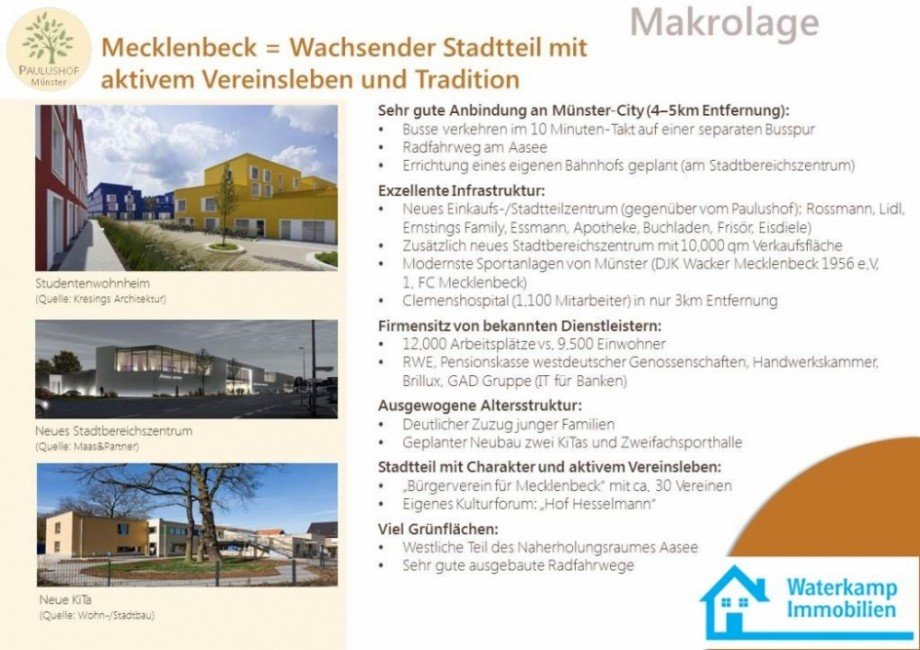 Makrolage Paulushof Erdgeschosswohnung M�nster-Mecklenbeck