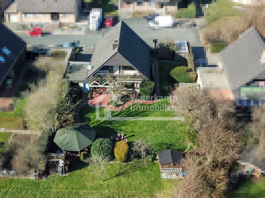 Luftaufnahme R�ckseite vp Einfamilienhaus Nordwalde