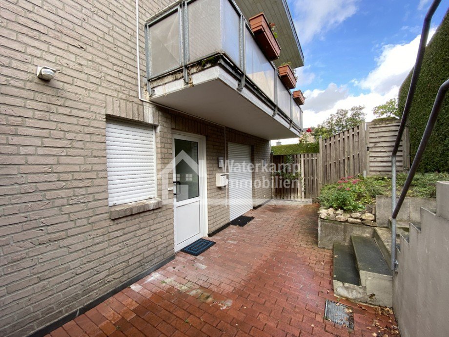 Eingang und Terrasse Etagenwohnung Altenberge