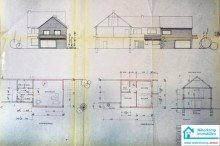 1969 Haus 2, EG, OG, Schnitt + Ansicht geschnitten Wohn- und Gesch�ftshaus oder Mehrfamilienhaus zentral in Nordwalde