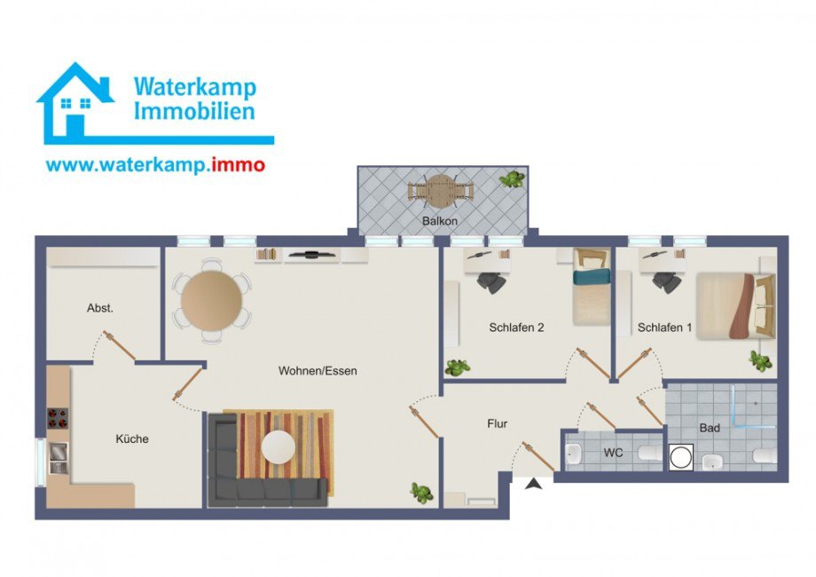 Grundriss Whg D5 Dachgeschosswohnung Nordwalde