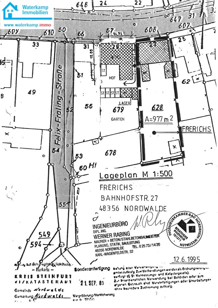Lageplan Mehrfamilienhaus Nordwalde