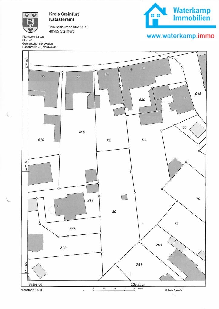 Liegenschaftskataster Mehrfamilienhaus Nordwalde