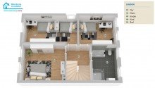 Obergeschoss Sch�ne Reihenhaus-Anlage (4WE) im Speckg�rtel von M�nster