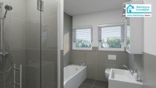 Bad 03 (3-D) Familienfreundlicher Bungalow in S�d-West-Ausrichtung im Speckg�rtel von M�nster