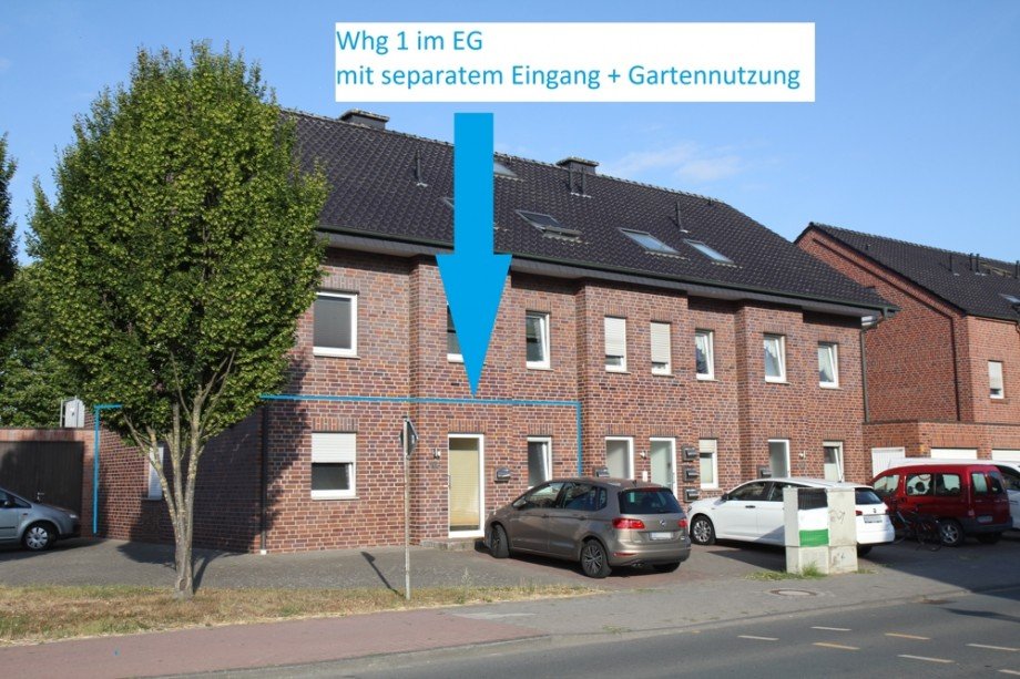 Vorderansicht Erdgeschosswohnung Nordwalde