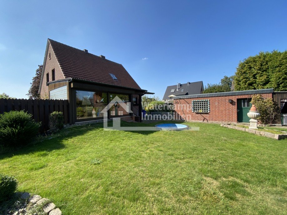 R�ck-Ansicht Einfamilienhaus Nordwalde