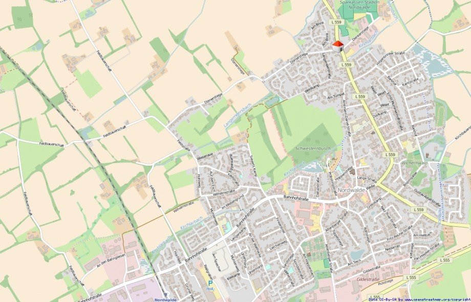 Lageplan Mikro Erdgeschosswohnung Nordwalde